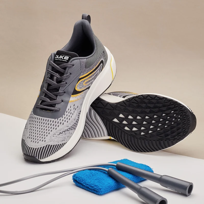 Duke Men Sports Shoes (FWOL2033) D.Grey / UK 9 / Color-Blocked
