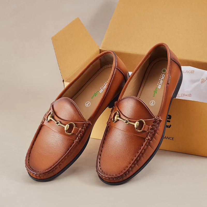 Duke Men Loafers (FWOL4003) Tan / UK9 / Solid Contrast