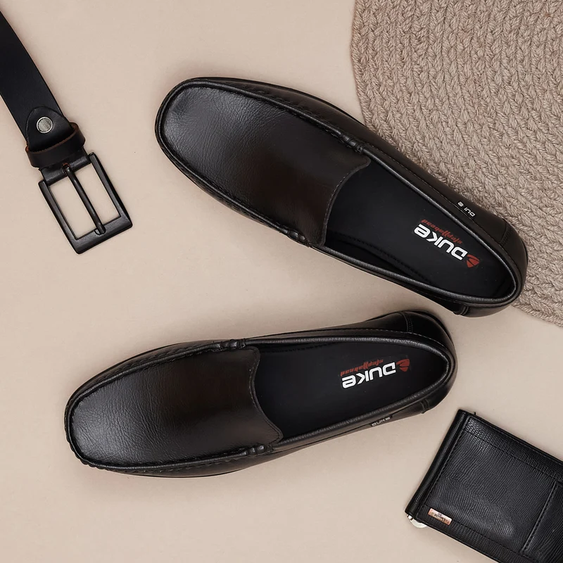 Duke Men Loafers (FWOL4009) Black / 8 UK / Solid Contrast