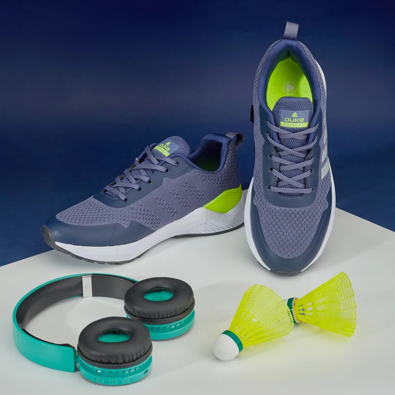 Duke Men Sports Shoes (FWOL1440) Denim Blue / UK 10 / Color-Blocked