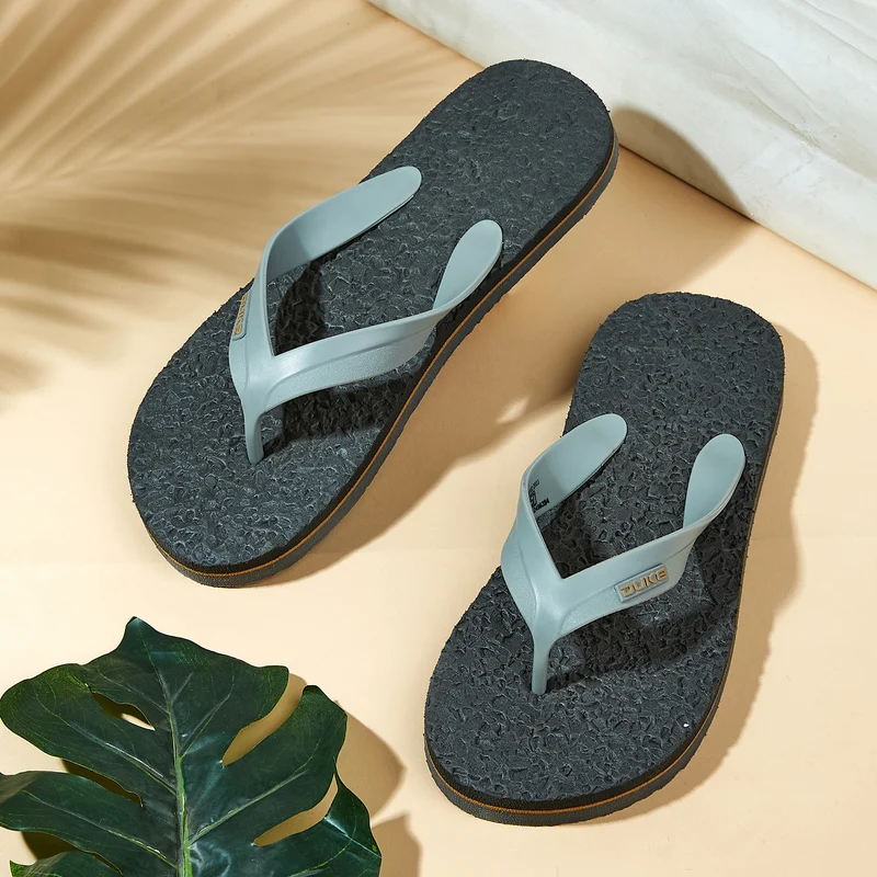 Duke Men Thong Flip-Flops (FWC6177) Dark Grey / UK 6 / Textured