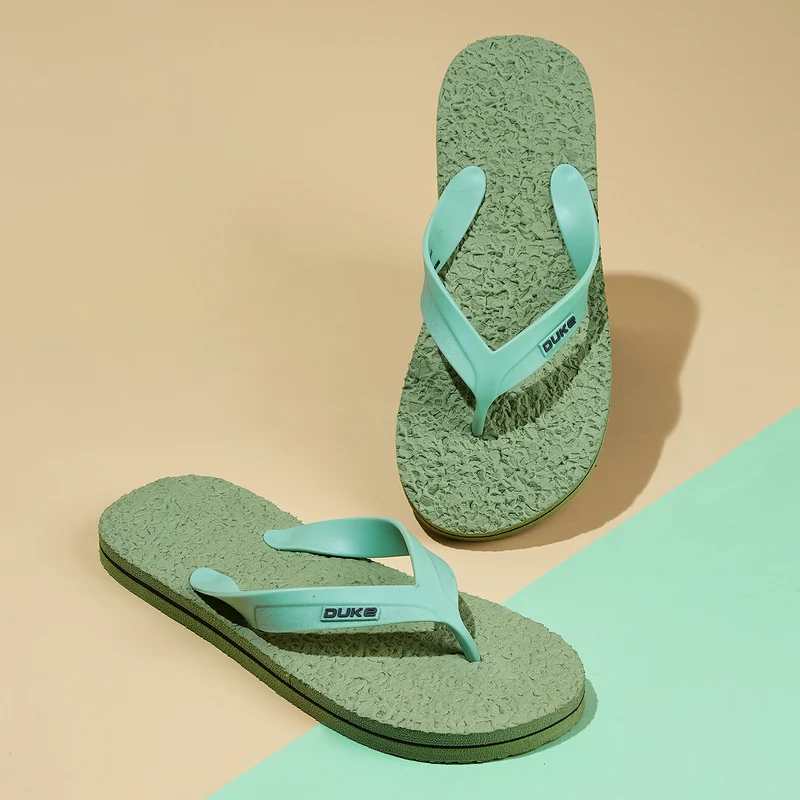 Duke Men Thong Flip-Flops (FWC6177) Mist Green / UK 6 / Textured