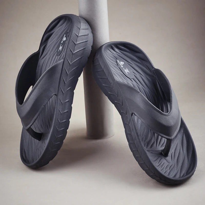 Duke Men Textured Thong Flip-Flops (FWC6179) Grey / UK 10 / Textured