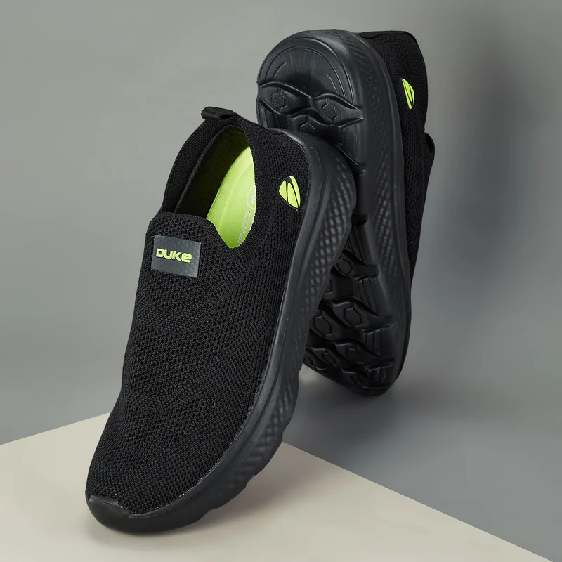 Duke Men Lightweight Walking Shoes (FWOL2084) Black / UK 7 / Solid