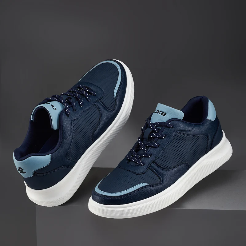 Duke Men Textured Sneakers (FWOL2537) Navy / UK 10 / Textured