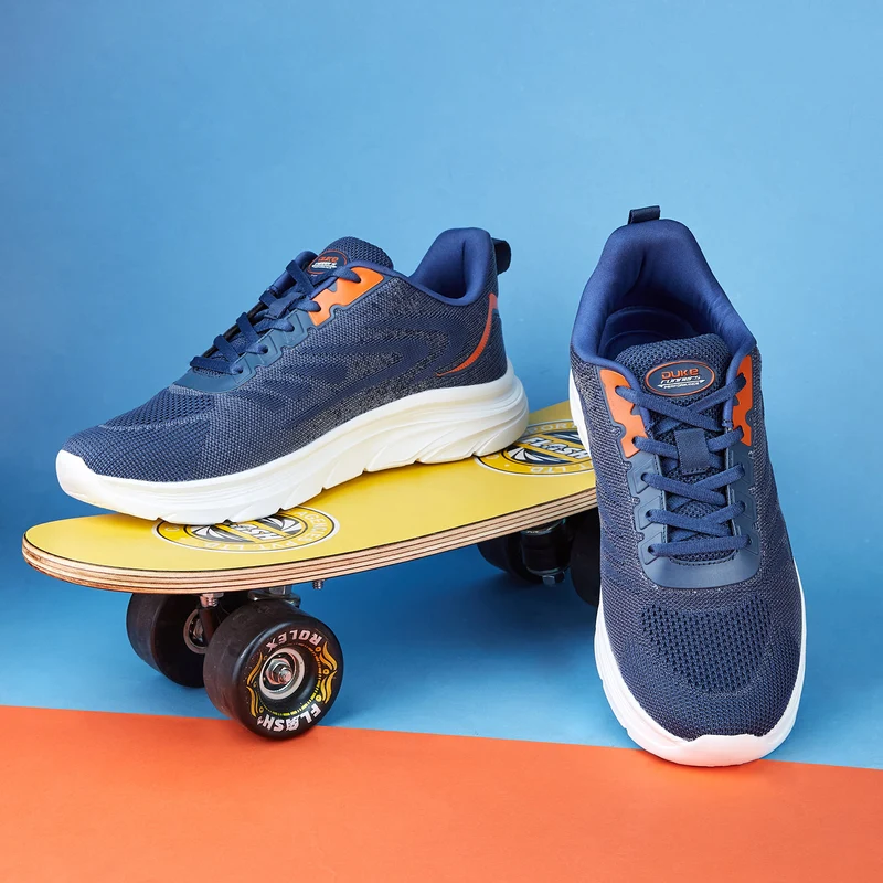 Duke Men Running Shoes (FWOL2074) Navy / UK 8 / Colourblocked