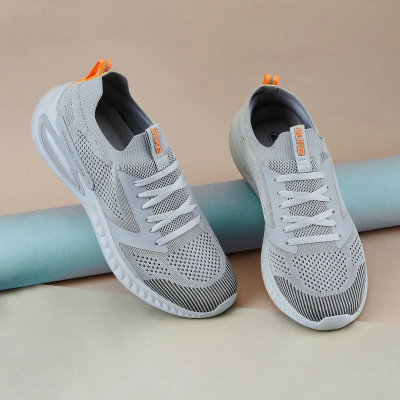 Duke Men Perforations Running Shoes (FWOL2076) Grey / UK 7 / Perforations