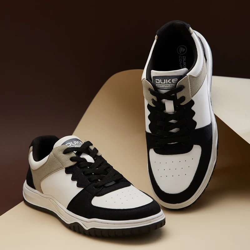 Duke Men Sneakers (FWOL2538) White/Black / UK 10 / Colourblocked