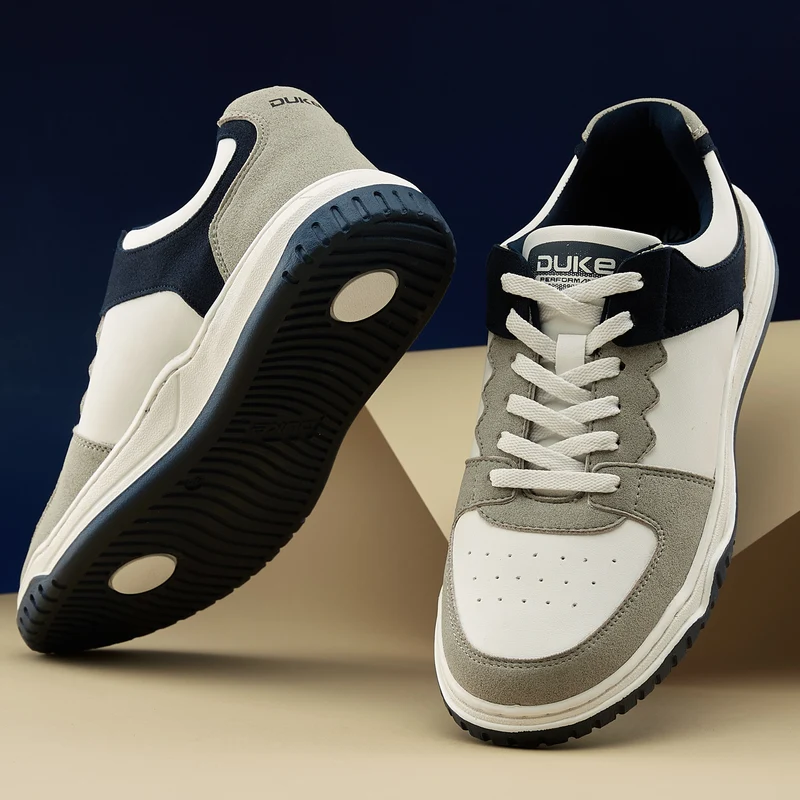 Duke Men Sneakers (FWOL2538) White/Grey / UK 10 / Colourblocked