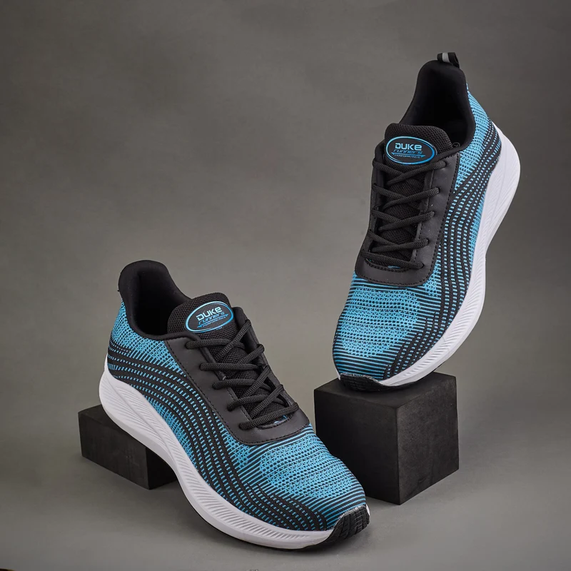 Duke Men Running Shoes (FWOL2066) Blue / UK 7 / Textured