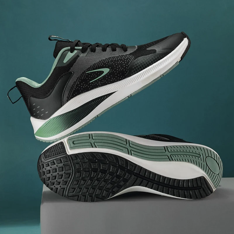 Duke Men Running Shoes (FWOL2058) Black / UK 10 / Colourblocked
