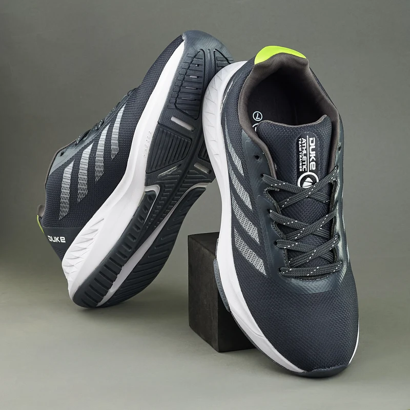 Duke Men Colourblocked Gym or Training Shoes (FWOL2092) D.Grey / UK 10 / Colourblocked