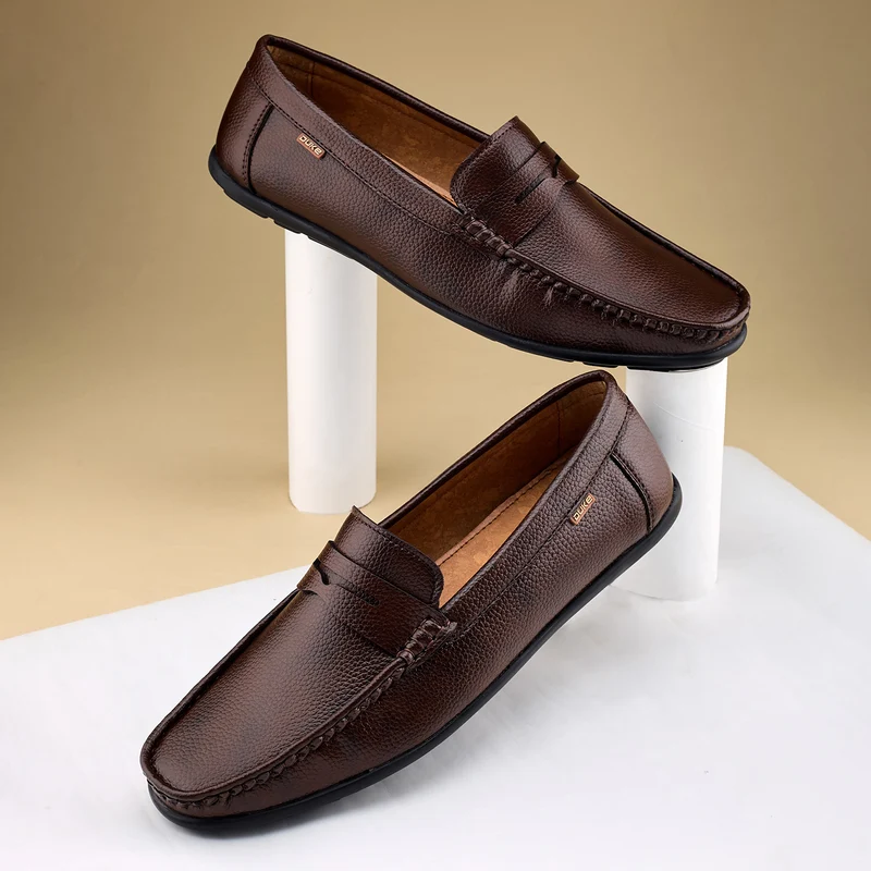 Duke Men Prestige Loafers (FWD4032) Brown / UK 6 / Solid