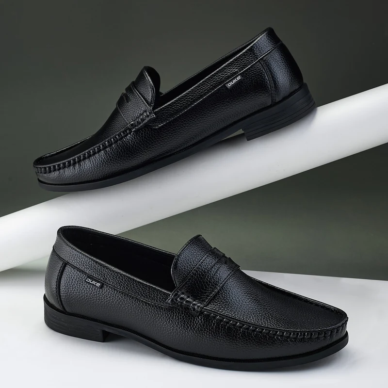 Duke Men Pathfinder Loafers (FWOL4046) BLACK / UK 8 / Solid