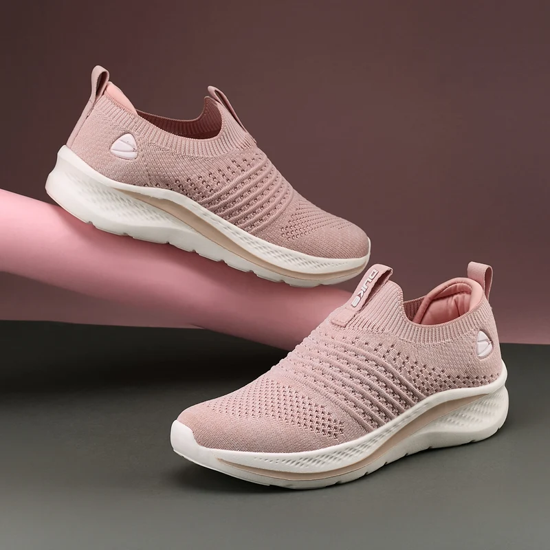 Duke Women Glidefit Sports Shoes (XFOL1568) Pink / UK 4 / Textured