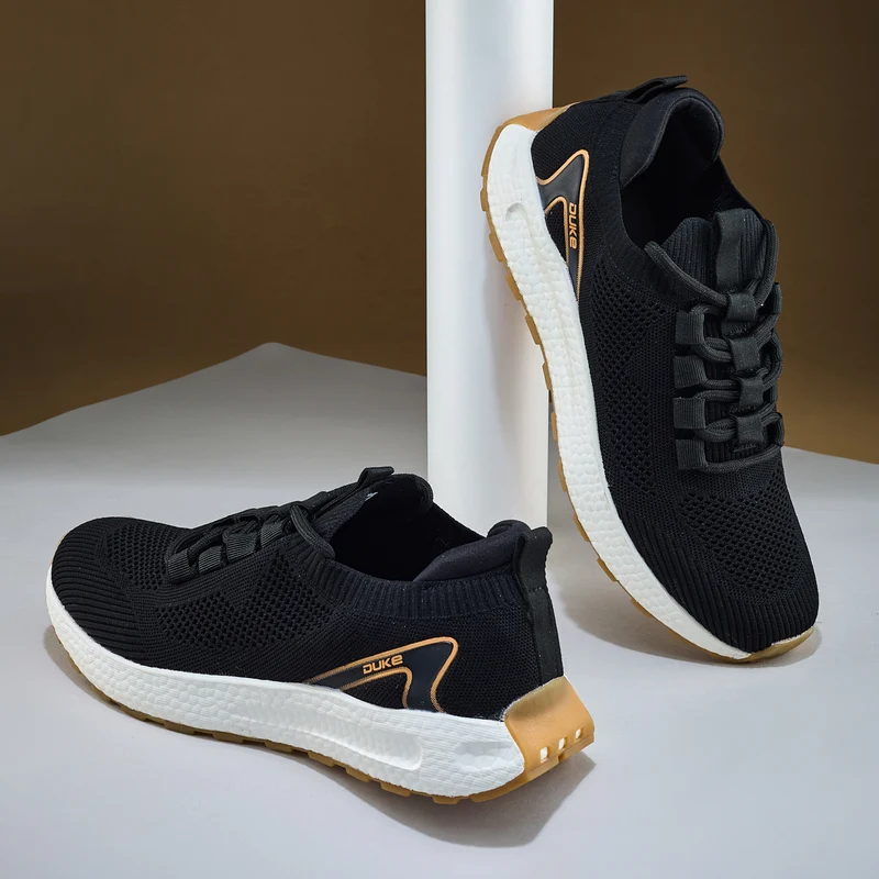 Duke SwiftStride Running Shoes (FWOL2135) BLACK / UK 9 / Textured