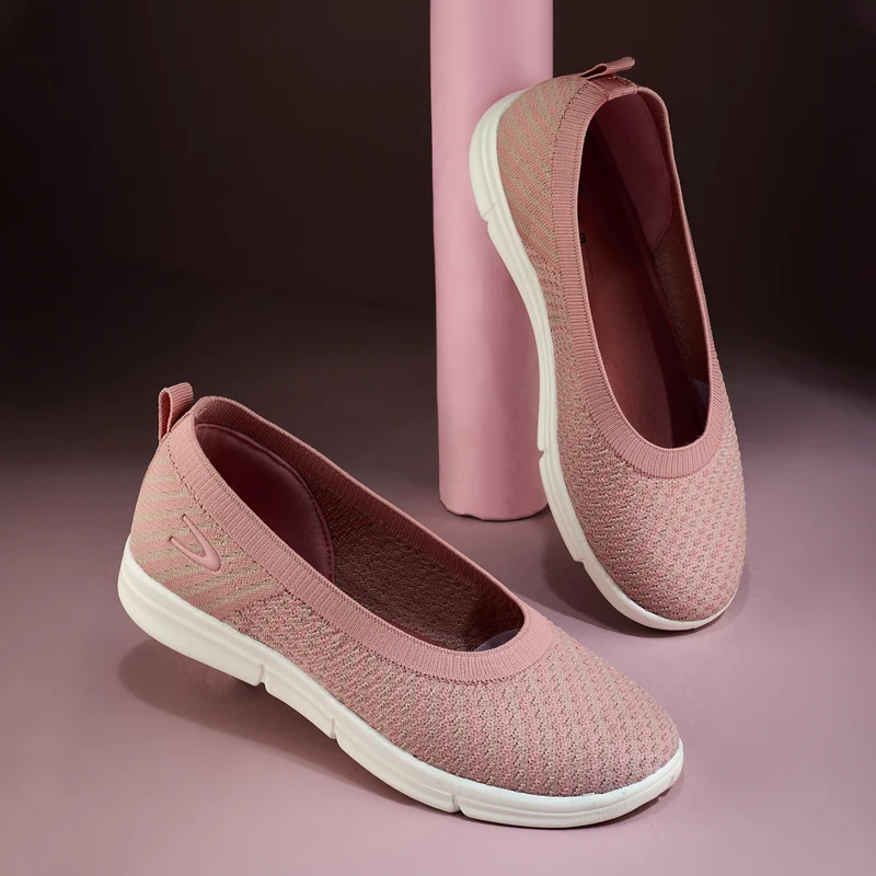 Duke Women Airyknit Ballerinas (XFOL1564) Pink / UK 4 / Textured
