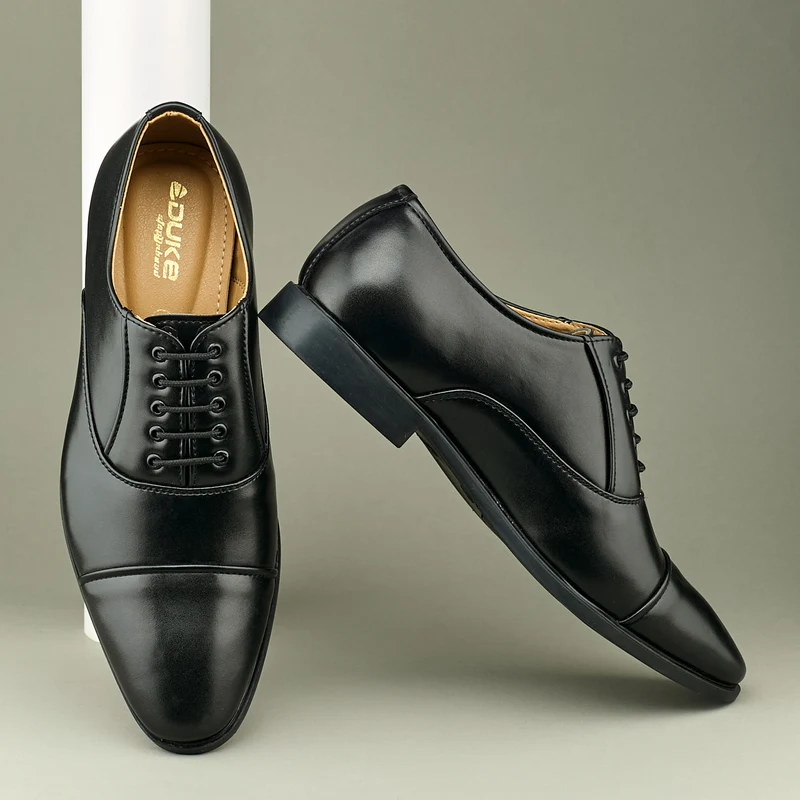 Duke Men Classic Charm Oxfords (FWOL5049) BLACK / UK 7 / Solid Contrast