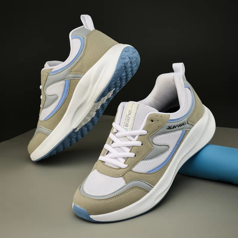 Duke Men Trainease Sports Shoes (FWOL2124) WHITE / UK 8 / Colourblocked
