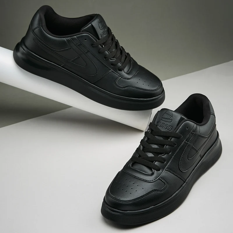 Duke Men's Urban Trend Sneakers (FWOL2565) BLACK / UK 10 / Perforations