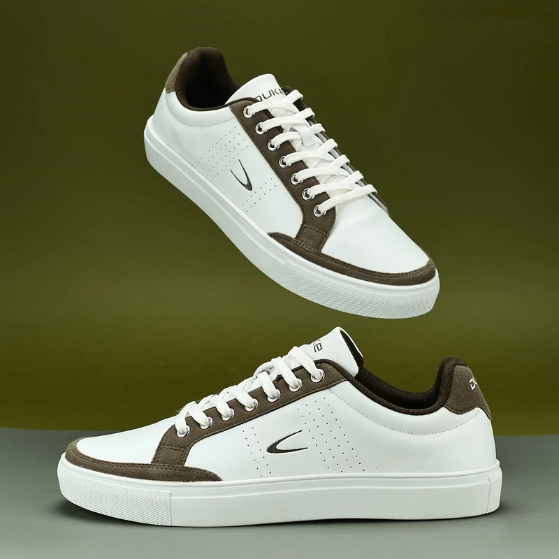 Duke Men Urban Explorer Sneakers (FWOL2572) WHITE / UK 10 / Perforations