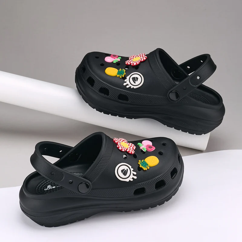 Duke Women Bloomstep Clogs (XFWR0353) BLACK / UK 6 / Solid