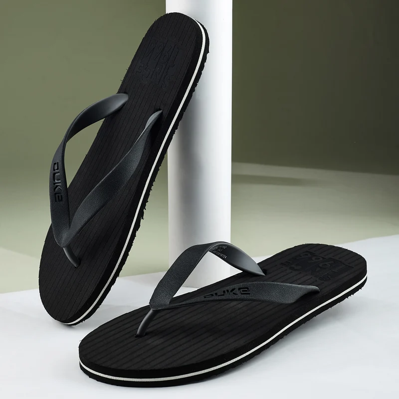 Duke Mens Classic Slippers (FWC6211) Black / UK 7 / Printed