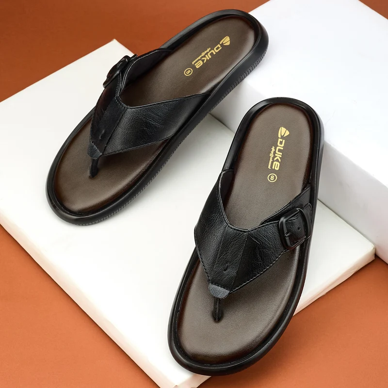 Duke Mens Bucklewalk Comfort Sandals (FWD3322) Black / UK 11 / Solid Contrast
