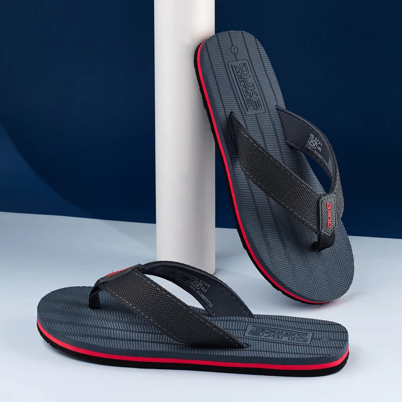 Duke Mens Shadowstride Flip-Flops (FWC6214) Grey / UK 11 / Solid