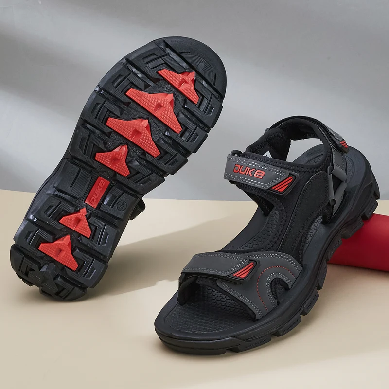Duke Men Comfort Sandals (FWF3066) Black / UK 6 / Colorblocked