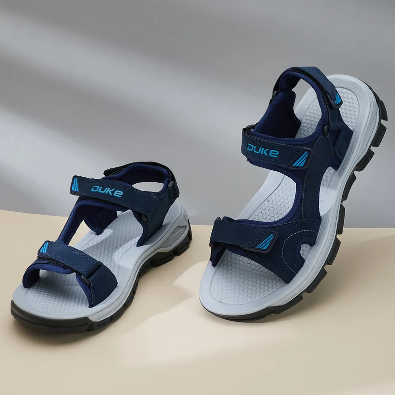 Duke Men Comfort Sandals (FWF3066) Navy / UK 10 / Colorblocked