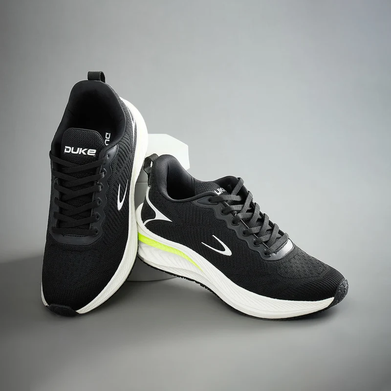 Duke Mens Aerodash Sports Shoes (FWOL2158) Black / UK 9 / Textured