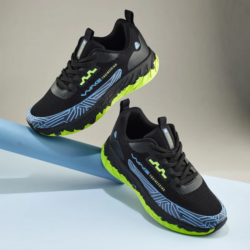 Duke Men's Flashedge Sports Shoes (FWOL2142) Black / UK 7 / Textured