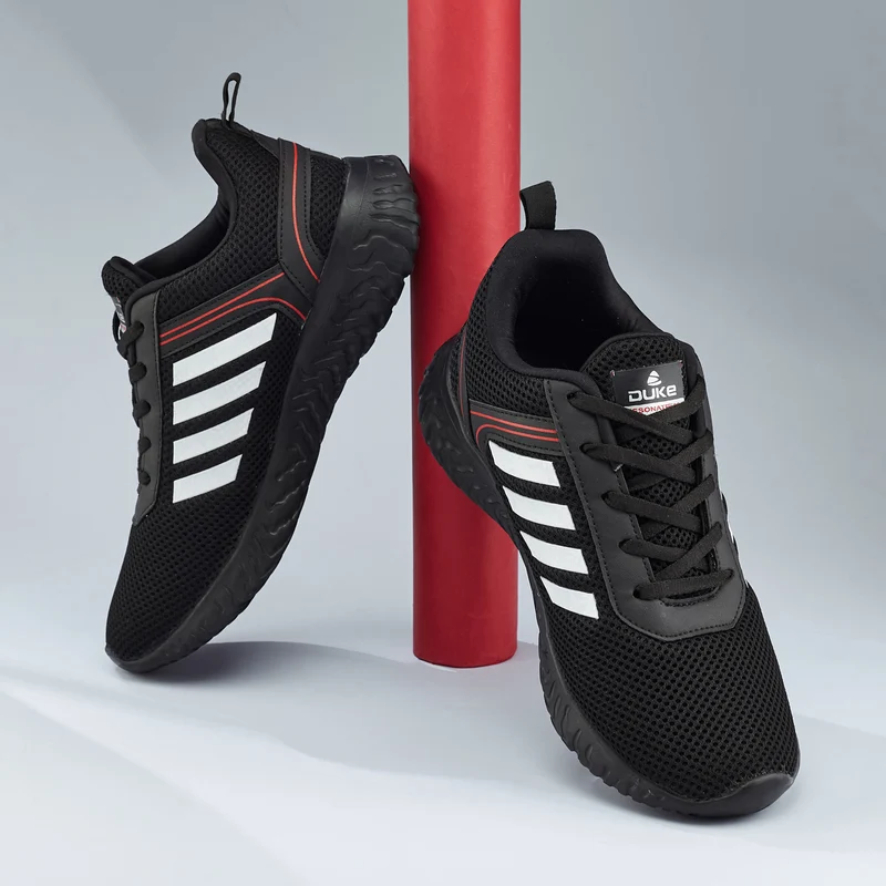 Duke Mens Resonate Sports Shoes (FWOL2168) Black / UK 6 / Colorblocked