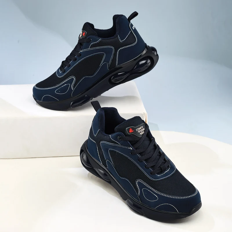 Duke Mens Comfyfoam Sports Shoes (FWOL2161) Navy / UK 9 / Textured