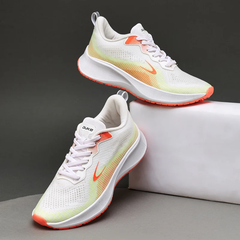 Duke Mens Velocity Sports Shoes (FWOL2143) White / UK 10 / Solid Contrast