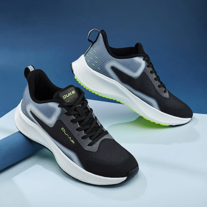 Duke Mens Du-Air Sports Shoes (FWOL2146) Black / UK 7 / Colorblocked