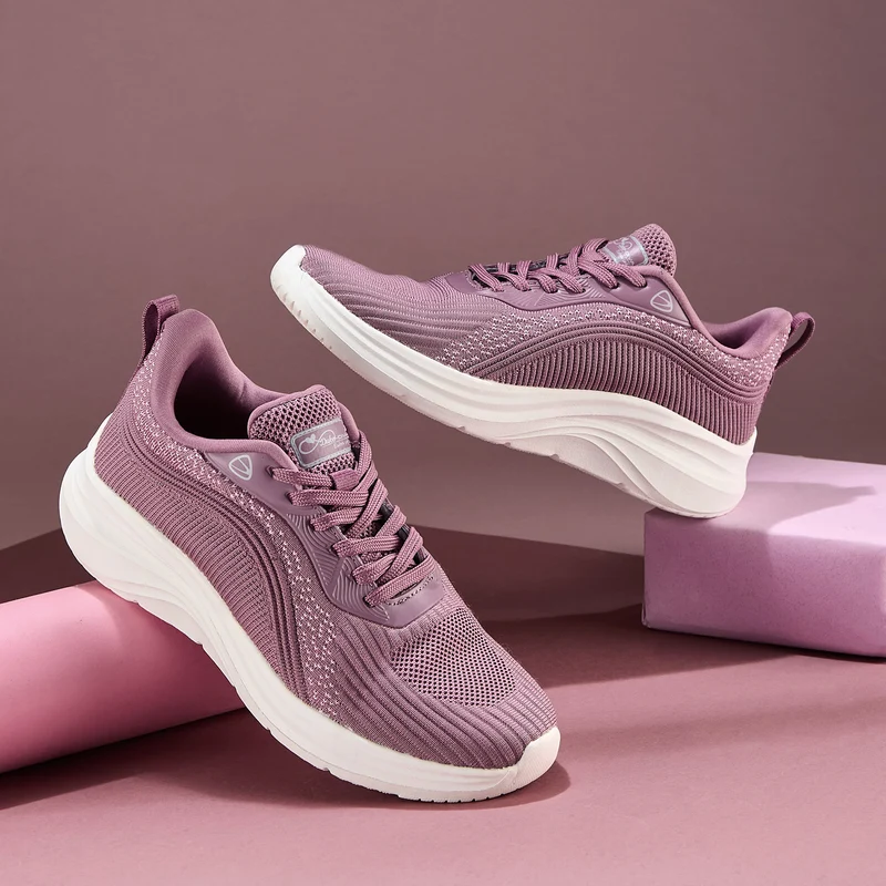 Duke Women Running Sports Shoes (XFOL1578) Onion Pink / UK 6 / Textured