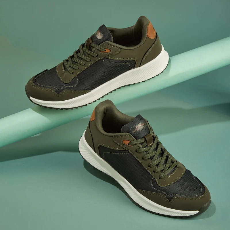Duke Mens Sports Shoes (FWOL2187) Olive / UK 10 / Solid Contrast
