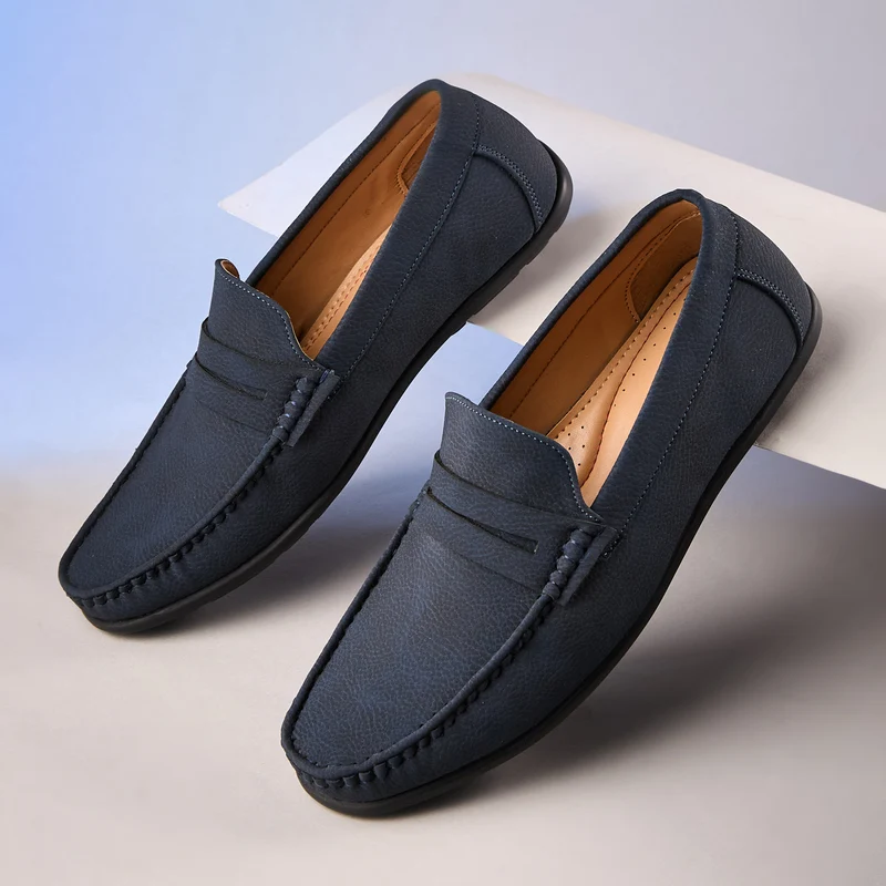 Duke Men Casual Loafers (FWD4061) Navy / UK 11 / Solid