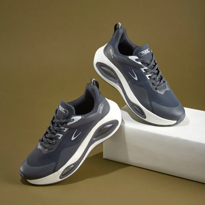 Duke Mens Sports Shoes (FWOL2198) D.Grey / UK 8 / Solid Contrast