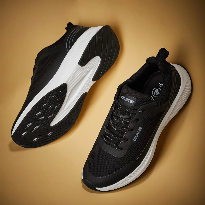 Duke Mens Sports Shoes (FWOL2197) Black / UK 7 / Solid Contrast
