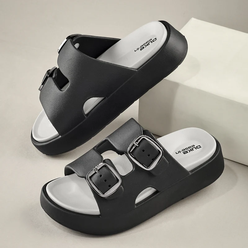 Duke Women Sliders (XFW0360) Black/Grey / UK 7 / Solid