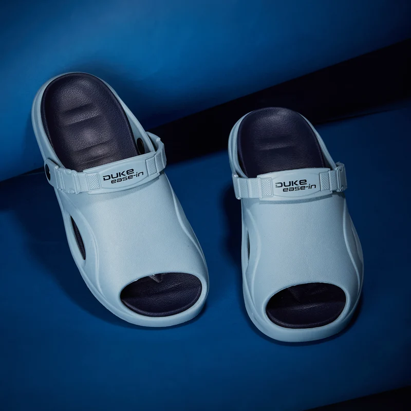 Duke Mens Clogs (CL6270) Airforce Blue/Navy / UK 7 / Solid Contrast