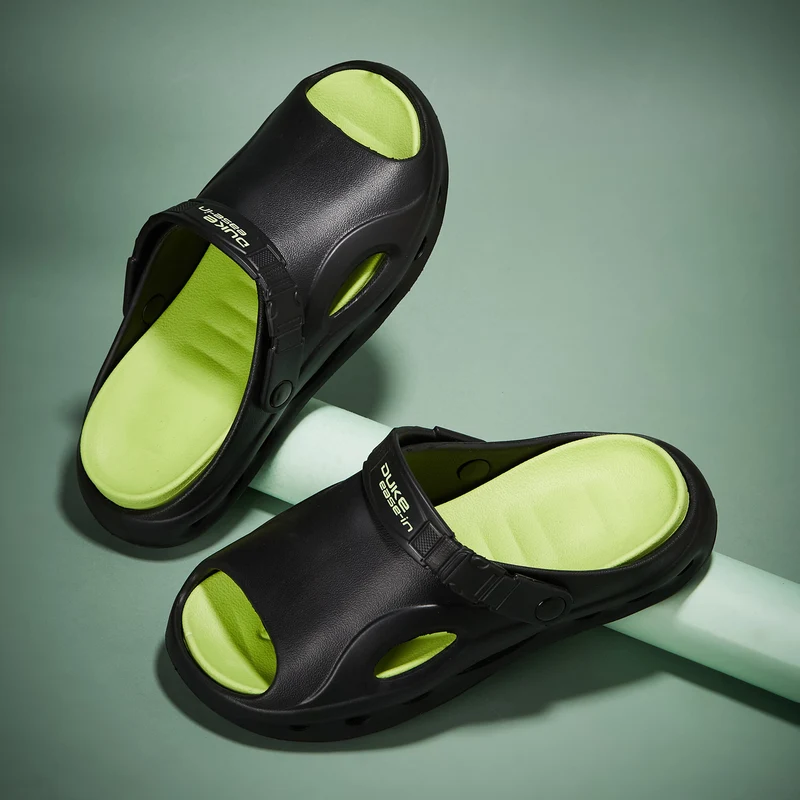 Duke Mens Clogs (CL6270) Black/Neon / UK 7 / Solid Contrast