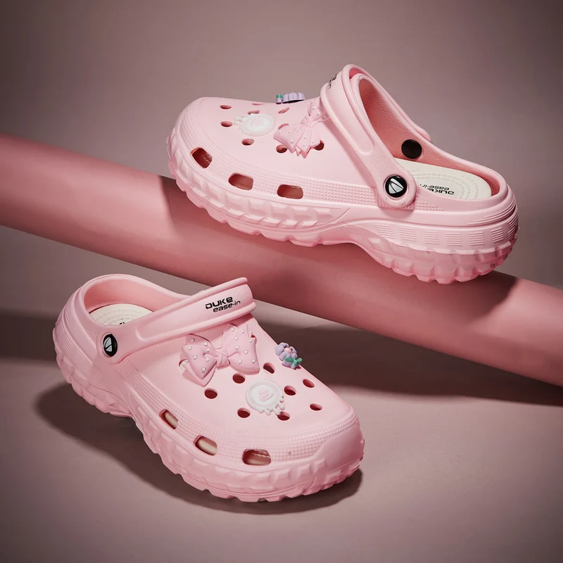 Duke Womens Clogs (XFW0361) Pink / UK 4 / Solid
