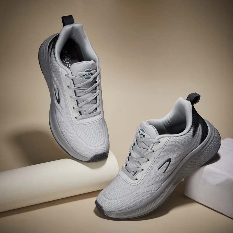 Duke Mens Sports Shoes (FWOL2223) Grey / UK 10 / Textured