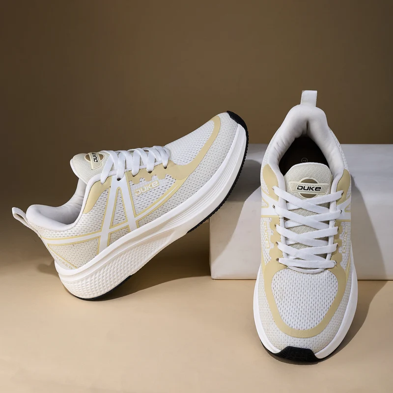 Duke Mens Sports Shoes (FWOL2222) Beige / UK 10 / Colorblocked