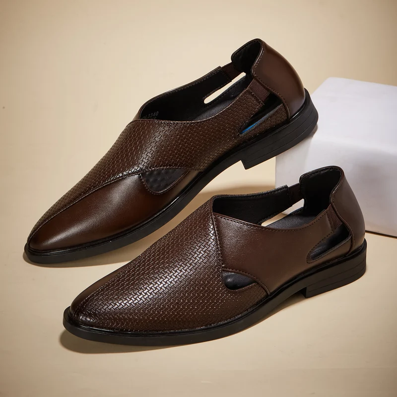 Duke Mens Shoe-Style Sandals (FWD3340) Brown / UK 7 / Textured