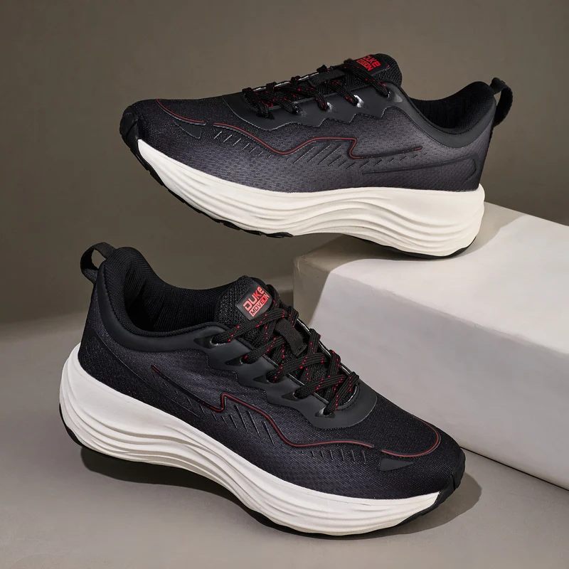 Duke Mens Sports Shoes (FWOL2217) Black / UK 8 / Textured